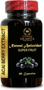 ACAI Berry Extract - Anti- Oxidant Rich, Non- GMO & Gluten Free Acai Berry Extract, Superfood Grown in Brazil acati Vitamins - 1 Botol 60 Capsules