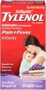 Tylenol Infants 'Pain + Fever Oral Suspension Grape Flavor - 1 oz, Paket 3