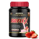 ISOFLEX NALLMAX Whiy Protein Isolate, Strawberry - 2 lb - 27 Grams of Protein Per Scoop - Zero Fat & Sugar - 99% Laktosa Free - Gluten Free & Soy Free - Perkiraan 30 Pelayan