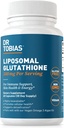 Dr. Tobias Lipomal Glutathione, 500mg Per Serving - Sangat Biothione Suplemen, Support Energy, Skin & Imune Health - Vegan, Gluten- Free, Non-GMO, 60 Capsules, 30 Servings