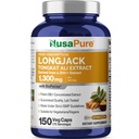 NusaPure Longjack Tongkat Ali 260mg 150 Veggie Caps (Non- GMO, Gluten Free) Bioperin