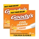 Goody 's Extra Strength Headache Powder, Cool Orange Flavor Dissolve Packs, 24 Paket Individual (2 Pack)