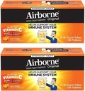 Airborne Zesty Orange Effervescent Tablet Vitamin C 10000mg x 36 Counts (2 Pack)