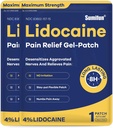 Sumifun 4% Lidocaine Patch Maximum - 24 Count Pain Relieving Gel Patch for Muscle Soreness, Back Ache, Knee, Neck & Joint Pains - Topical Analgesic (NDC: 83602 - 157, 83602- 157- 01)