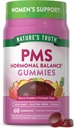 Nature 's Truth PMS Hormonal Balance Dukung Gummies for Women 144; 60 Count 124; Vegan, Non-GMO & Gluten Free Suplemen