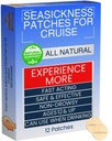 Sea Sickness Patch for Cruise - All Natural Motion Sickness Relief for Cruise - Non Drowsy Behind Ear Semickness Solution for Cruise