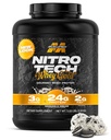 Muscletech Whey Protein Powder (Cookies & Cream, 5LB) - Nitro- Tech Whey Protein Isoate Smoothie Mix untuk Lean Muscle & Recovery - 24g Whey Gold Protein untuk Perempuan & Men - Packating May Wary