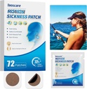 Motion Sickness Patches, Sea Sickness Patch for Cruise, Non- Drowsy, Car / Ships / Airplane / Amusement Park Trip Fisik Relief, Travel Esentials for Kids and Adults (72 Count)