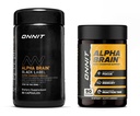 ONNIT Premium Alpha Brain Bundle - Nootropic Brain Suplemen (90 Ct) + Black Label Cericoline Mental Speed, Perhatian & Kognitive Dukungan Suplemen (80 Ct) - Promotes Fokus, Konsentrasi & Memori