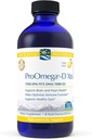 Modal Nordic ProOmega- D Xtra Liquid, Lemon Flavor - 8 oz - 3400 mg Omega- 3 + 1000 IU D3 - Tinggi - Potency Fish Oil - EPA & DHA - Otak, Eye, Heart, & Imune Kesehatan - Non-GMO - 48 Servings