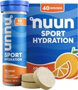 Nuun Sport: Electrolite Drink Tablet, Orange, 10 Count (Paket 4)