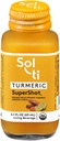 Sol- ti Organic Turmeric SuperShot Shone, Black Pepper Enhances Absorpsi dan Bioavability of Curcumin in Turmeric to Aid in Joint Dupport, SuperFood, 12 Pack (2.1 Fl oz)