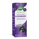 Nature 's Way Sambucus Elderberry Tradisional Immune Syrup, Sangat berkonsentrasi Ekstrak Elderberry Hitam, Dukungan Imune Tradisional *, Delicious Berry Flavored, 8 Fl Oz (Packaging May Wary)
