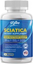 Relief Sciatic Nerve: Tambahan Dukungan Lanjutan untuk Sciatica - Acid Lipoic & Turmeric & Herbal Relief Ingrediasi - Dibuat di AS, 120 Kapsul (120 Cacah (Paket 1), Unflamited)