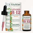 Liquid B12 Vitamin Sublinual - All- Natural Liquid Vitamin Vegan B12 - Non-GMO Adenosylcobalamin Methylcobalamin B12 Suplemen - Boost Your Immune System, Metabolisme, Energi dan Fokus!