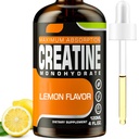 Cretine Monohydrate, Cair Creatine for Muscle Mass, Strength, Glute, Booty & Endurance - Creatine for Women and Men with Hydrolyzed Collagen & Trehalose - 120 ml Creatine HCI (Lemon Flavor)
