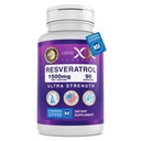 Genex Formulas Resveratrol 1500 mg Tambahan untuk Penuaan Kesehatan - NSF Disahkan untuk Keselamatan, Kualitas & Label Accuracy