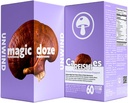 Magic Doze ™ Reishi Mushroom Suplemen Kapsul - 60 Count, Unwind, Herbal Suplemen, Stress Relief, Dukungan Imune, Vegan, Organik Reishi Ingrediens