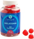 Snugell Melonatin Gummies 5 mg - 60- Count Dietary Supplement - Berry Blend Flavor for Natural Restful Sleep Support - Vegan, Non-Habit Forming, Non-GMO, Pectin- Based, Gluten- Free - Made in USA (1)