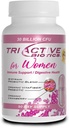"Triactive Biotics for Women" - Programs for Women with 18 Strains, Organic VitaFiber Prebiotic & Cranberry to Digetical Support, Immune Defense, Vaginal Health - 90 Kapsul