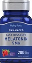 Piping Rock Melonatin 5mg 124; 200 Fast Dissolve Tablet: