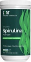 Zint Spirulina Powder, Organic (12 oz): Premium Immune Suplemen Dukungan, Blue-Green Algae, Imunity Booster, Non-Irraated Vegan Protin