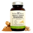 Herbal Roots Panax Ginseng 124; Organ Korea Ginseng Root Powder 124; 10000mg 124; High Ginsenosides for Energy & Performance 124; 60 Vegan Capsules