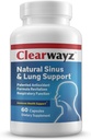 Physician Therapeutics ClearWAYZ Allergies, Seasonal Allergy and Asthma Dukung, Sinus, Lung and Immune Health, Nasal Health, Improve Airways, Bronchial Wellness
