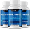 Vive MD Neuro Thrive Brain Suplement - Formula Resmi - Neuro Thrive PQQ, Neuro Thrive, Kekuatan Ekstra dengan Ekstrak Ginkgo Biloba, Ekstrak Siberia Ginseng - (3 Pack)