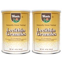 Fearn Natural Foods Soy Leethin Granules - Fat Emulsifier with Estible Nutrients for Health, Imporested Texture of Cakes, Breads & DIY Gummies, 16 Oz (Paket 2)