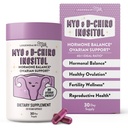 Milk Murni Inosit Suplemen - Myo Inositol dan D- Chiro Inositol Capsules - Ideal 40: 1 Rasio - Ovarian & Fertilitas Dukungan untuk Perempuan - 30 Hari Suppply