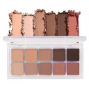 BINGBRUSH 10 Warna Brown Eyeshadow Pallet, Hangat Bertanggal Tinggi Berseri-seri Matte Eyeshadow, Alami Netral Esoleshadow Ultimate Makeup Palet, Vibrant Make Up Pallets Kit