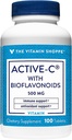 The Vitamin Shoppe Active- C dengan Bioflavonoid, Supports Immunity, Vascular Health, Antioksidant, 500 MG (100 Tablets)
