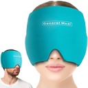 General Medi Headache & Migraine Ice Crap Cap, Cold Therapy Migraine Relief Hat Ice Cold Compress, Great for Puffy Eyes, Tension, Sinus & Stress Relief (Blue)