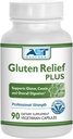 Gluten Relief Plus - 90 Vegetarian Capsules - Gluten Divalle Support - Premium Natural Digetical Enzyme Formula - Berisi DPP-IV Enzyme Complex - AST Enzymes