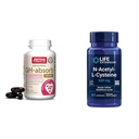 JARD Formulas QH-Absorb 200 mg - Tinggi Absorpsi Co-Q10 - Aktif Antioksidant Bentuk Co-Q10 & Life Extension N-Acetyl- L- Cysteine (NAC), Imune, Respiratory, Kesehatan Hati, NAC 600 mg