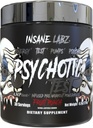 Tes Gila Labz Psychotic, Energi Stim Testosteron dan Pompa Boosting Pre- Powder Kerja dengan DMAE Bitartway, D Aspartic Acid, Cretine HCL dan Glycerol Monostearate, 30 Hamba, Fruit Punch Punch