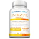 Approved Science Energysyl - Caffeine Free - dengan Adaptogens, B Vitamin, dan Bioperin - 1 Bulan Supply - 60 Kapsul - Dibuat di Amerika Serikat