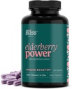 Elderberry dengan Zinc dan Vitamin C untuk Dewasa - Sambucus Elderberry Capsules - 1000 mg Extract, Suplemen Dukungan Ammune untuk Perempuan dan Pria, dengan Antioksidant Fruit Blend, 120 Vexcaps, 60 Hari Suppply