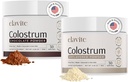 Bovine Colostrum Powder (60 Pelayan) Bundle Grass Fed Colostrum for Women & Men - Suplemen untuk Rambut Sehat, Kulit & Nails - Coklat & Tanpa Rasa - Dibuat di USA