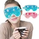 ZNOY CUETCH D Ice Mask Gel Cooling 2 Packs Recable Cold Compress Ice Pack for Dark Circles and Puffiness, Migraine, Stress Relief