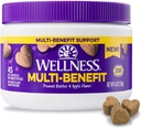 Wellness Peanut Butter & Apple Flavared Soft Chews Multi- Benefit Suplemen untuk Anjing, 45 Count