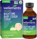 Wellfients Organic Nighttime Baby Cough Syrup 124; Soothes Occational Cough Because to Dry Throat While Promoting a Peadeous Night 's Sleep *, USDA Organic 124; 2 Fl Oz, 4 Bulan +