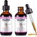 Collagen for Cats, Cat Collagen Liquid Drops with Biotin, MSM & Ginger Digetical & Imunity Support, Itch Relief, Skin & Coat and Joint Health, Cat Supplemen 60ml -2pcs
