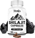 Parker Clear Himalaya Shilajit Capsules, 2000 mg Kekuatan Shilajit Resin dan Fulvic Acid Suplemen, Vegan dan Gluten- Free Capsules, 120 Count