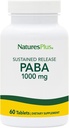 Natuture Plus PABA, Diterima Rilis (Para Aminobenzoic Acid) - 1000 mg, 60 tablet Vegetarian - Suplemen Dukungan Kesehatan Skin, Produksi Energi Produksi - Glutenzoic-Free-60