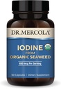 Dr. Mercola Iodin dari Organik Seaweed, 650 mcg Per Serving, 30 Serving (60 Kapsul Diet, Thyroid dan Energi Dukungan, Non-GMO, USDA Organik