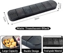 Pill Organizer Large, Weekly 7- Day Vitamin Case Dispenser, Matte Black, Travel Medical Pill Box Container for Medication, Meds and Mineces, Suplemen, Fish Oil, Capsules, Tablet