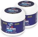 Blue Goo Pain Relieving Gel - untuk Kembali, Neck, Muscle and Joint Pain, Pengobatan Cepat dan Bantuan Soothing dengan 100% Pure Emu Oil, 4 oz (2 Pack)