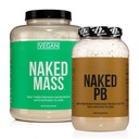 NASked Soy- Free Protein Bundle: 8LB Vegan Mass dan 2LB PB